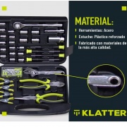 KIT DE HERRAMIENTA PORTATIL 189 PCS, KLATTER