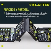 KIT DE HERRAMIENTA PORTATIL 189 PCS, KLATTER