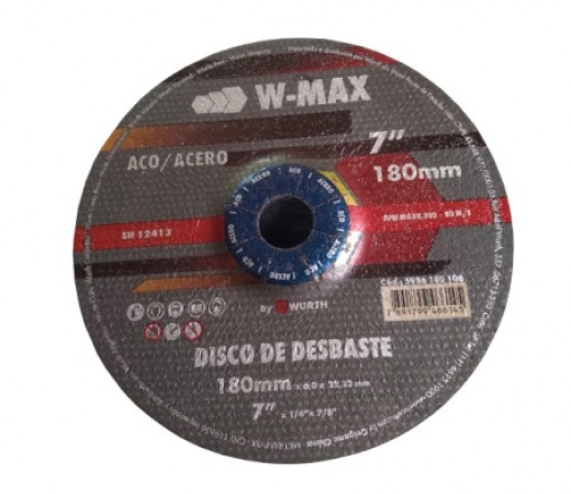 DISCO DE DESBASTE 180x6,0x22,2 W-MAX